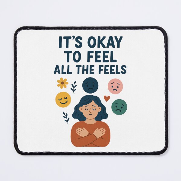 Item preview, It's Okay To Feel All The Feels, ABA Therapist, Speech Therapy, BCBA, Mental Health, RBT, AAC designed and sold by Orvista.