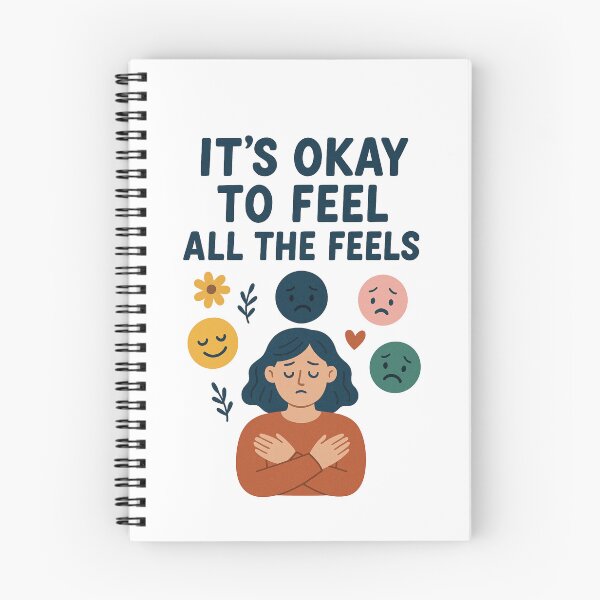 Item preview, It's Okay To Feel All The Feels, ABA Therapist, Speech Therapy, BCBA, Mental Health, RBT, AAC designed and sold by Orvista.