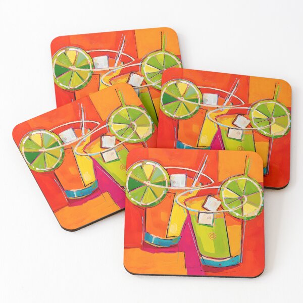 Item preview, Summer Abstract Digital AI Vibes - Vibrant Cocktail Glasses and Bold Colors for a Refreshing Atmosphere designed and sold by OlfactoART Studio.