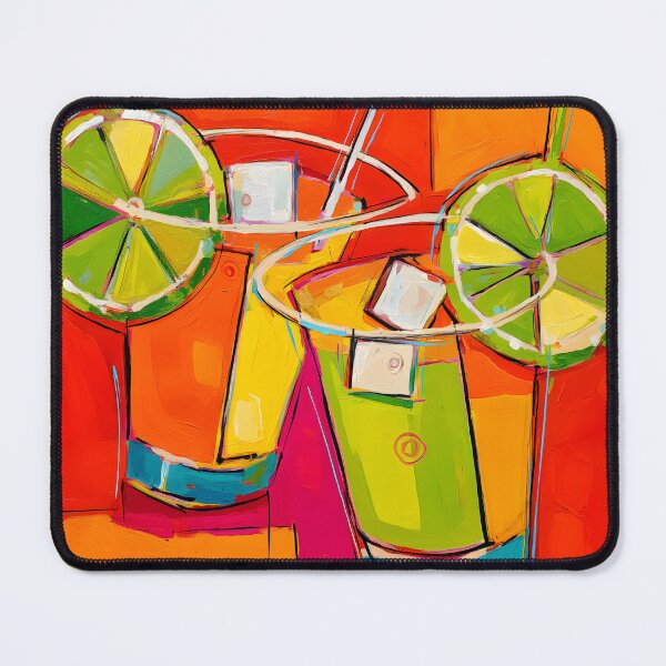 Item preview, Summer Abstract Digital AI Vibes - Vibrant Cocktail Glasses and Bold Colors for a Refreshing Atmosphere designed and sold by OlfactoART Studio.