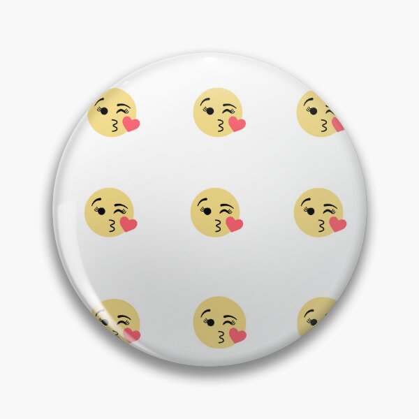 Item preview, Face Blowing a Kiss Emoji Smiley Set of 5x5 25 pieces designed and sold by EmeraldeaArt.