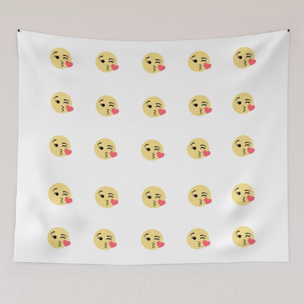 Item preview, Face Blowing a Kiss Emoji Smiley Set of 5x5 25 pieces designed and sold by EmeraldeaArt.
