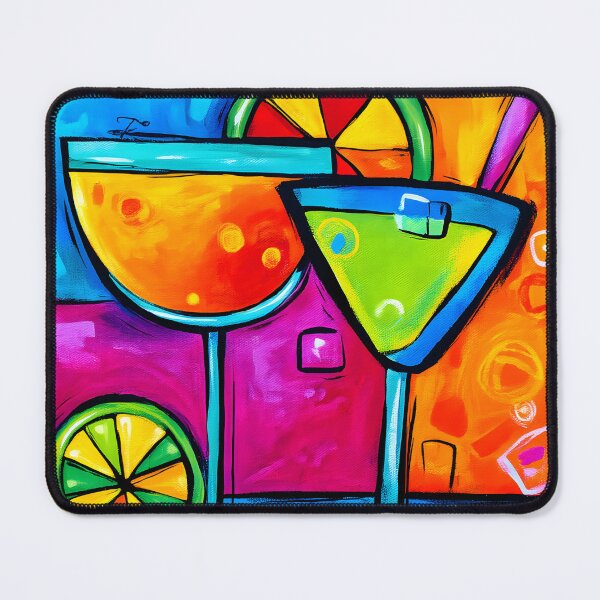 Item preview, Vibrant Citrus Cocktails - Bold Colors and Playful Touches in a Festive Abstract Summery Scene designed and sold by OlfactoART Studio.