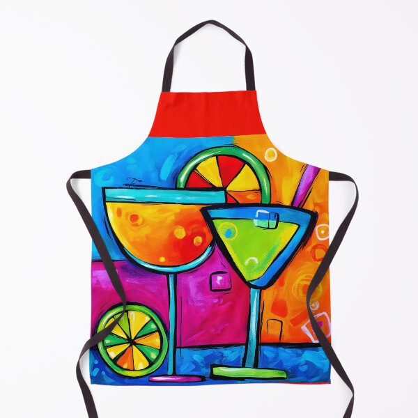 Item preview, Vibrant Citrus Cocktails - Bold Colors and Playful Touches in a Festive Abstract Summery Scene designed and sold by OlfactoART Studio.