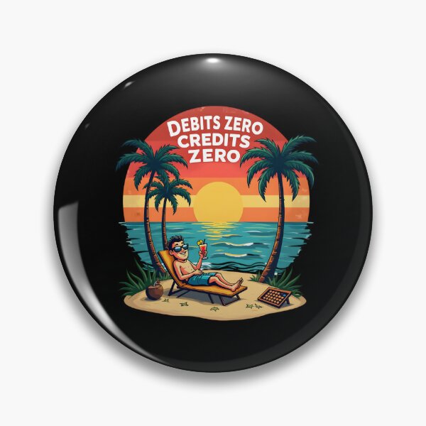 Item preview, Retired Accountant - Debits Credits Zero designed and sold by Anixr.