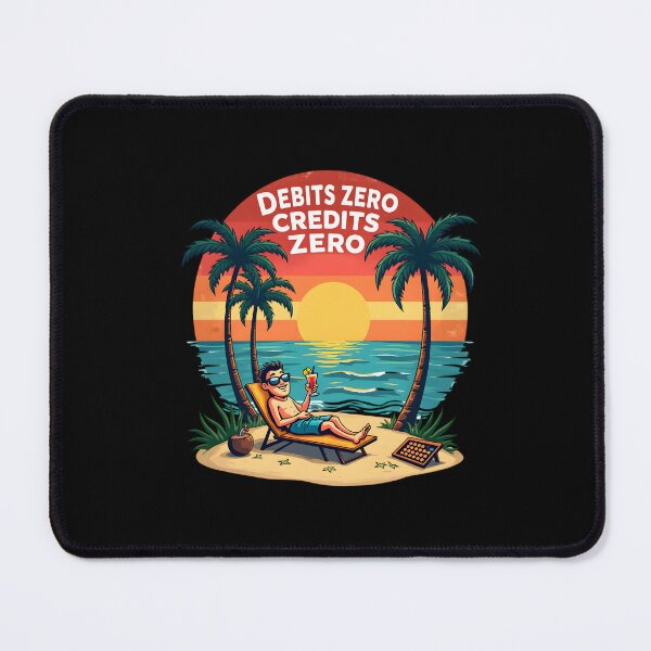 Item preview, Retired Accountant - Debits Credits Zero designed and sold by Anixr.
