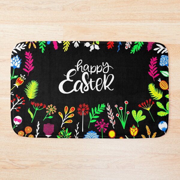 Item preview, Happy Easter Flower Frame  designed and sold by Pixelchicken.
