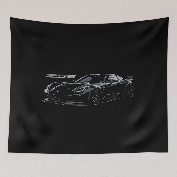 Item preview, C7 Corvette Z06 Black Beast Minimalist Art designed and sold by TheArtOfCar.