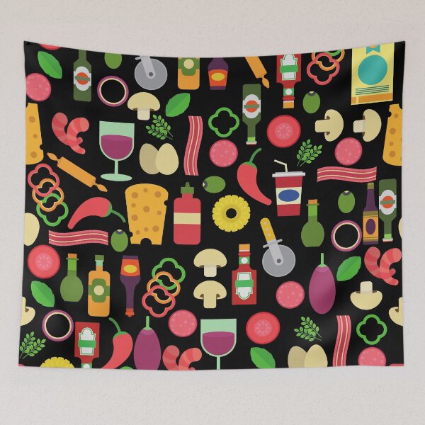Item preview, italian food pizzeria pizza ingredients designed and sold by Gossip Rag.