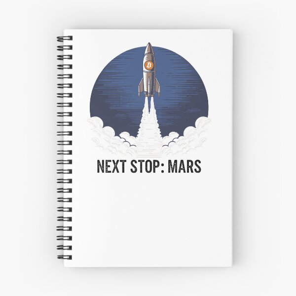 Item preview, Bitcoin to the moon, next stop Mars, bitcoin crypto designed and sold by NoetherSym.