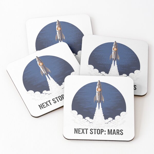 Item preview, Bitcoin to the moon, next stop Mars, bitcoin crypto designed and sold by NoetherSym.