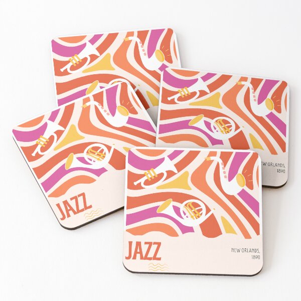 Item preview, Jazz Day Colorful Trumpets and Saxophones designed and sold by OVERSAI.