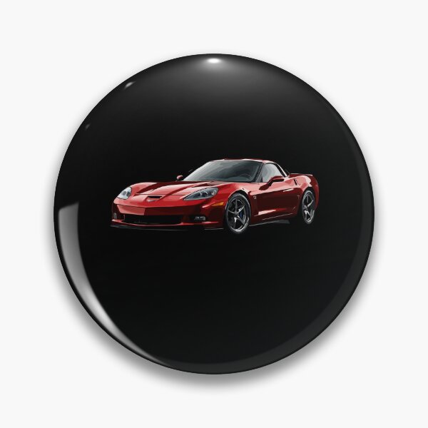 Item preview, Red C6 Corvette – Bold Modern Muscle  designed and sold by TheArtOfCar.
