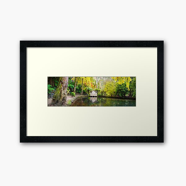 Item preview, Boathouse in Autumn, Alfred Nicholas Gardens, Melbourne, Australia designed and sold by Michael Boniwell.