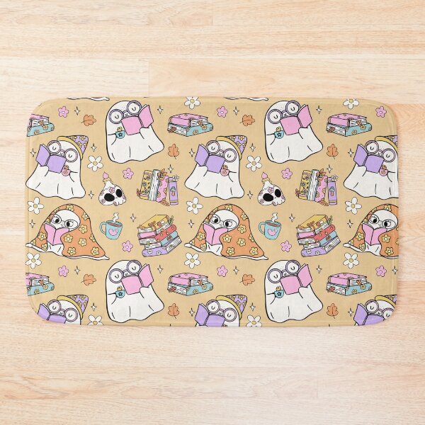 Item preview, Cute Bookish Ghost Pattern - Kawaii Cozy Reading Halloween Design designed and sold by Fantasy Cache.