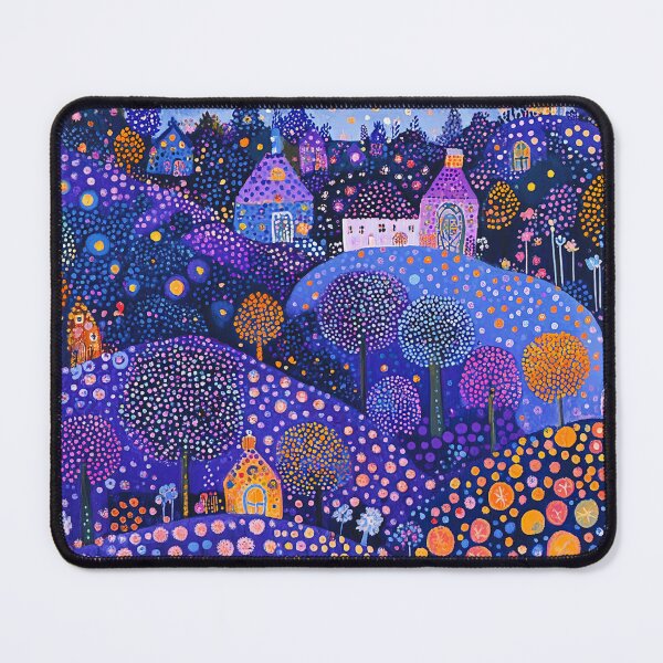 Item preview, Purple Polka Dot Landscape  designed and sold by Neika Shimm Designs.