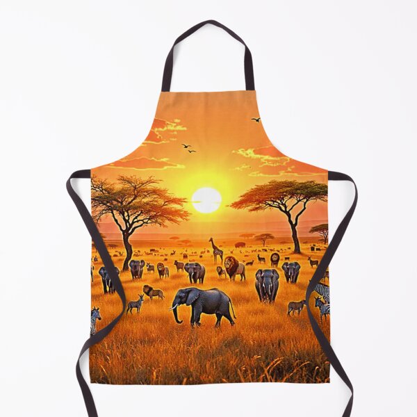 Item preview, African Savanna Sunset Art designed and sold by Health And Fitness Posts e-Store.