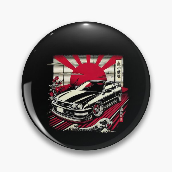 Artikelvorschau, JDM Acura Integra Sunrise Retro entworfen und verkauft von TheArtOfCar.