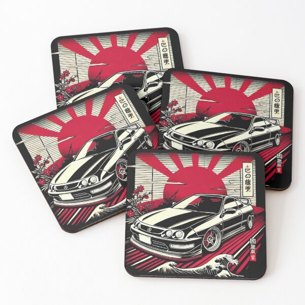 Item preview, JDM Acura Integra Sunrise Retro designed and sold by TheArtOfCar.