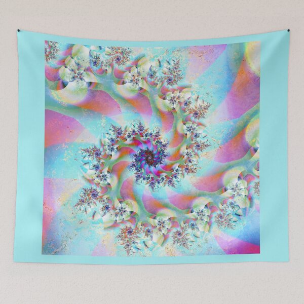 Item preview, Pastel Galaxy: A Fractal Whirlpool designed and sold by bloorose.