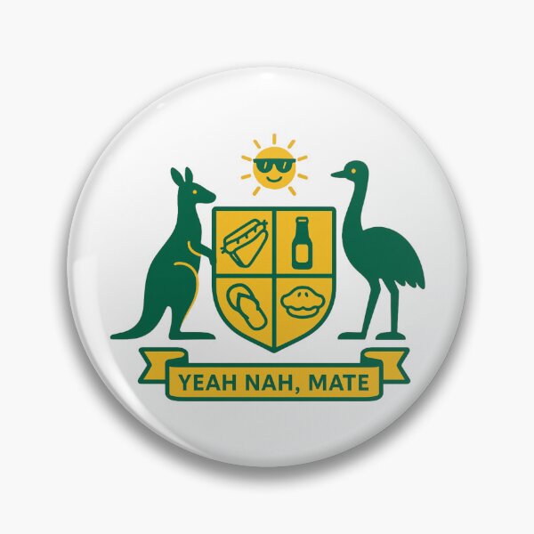 Item preview, Aussie Coat Of Arms: Yeah Nah, Mate designed and sold by imaginewoefully.