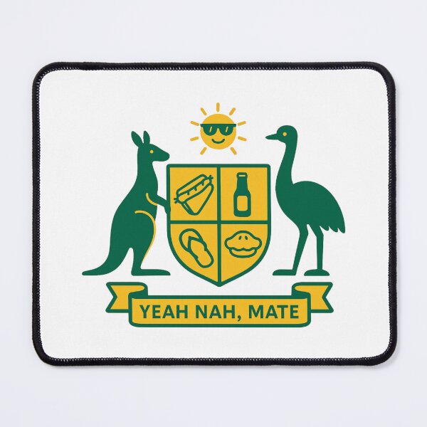 Item preview, Aussie Coat Of Arms: Yeah Nah, Mate designed and sold by imaginewoefully.