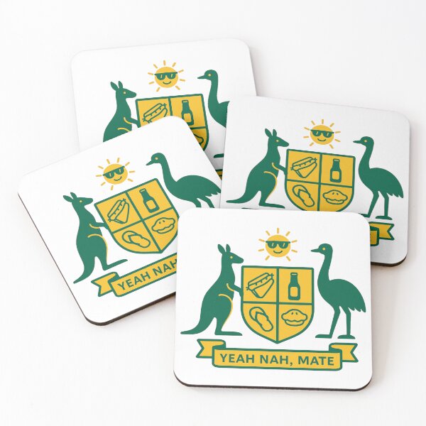 Item preview, Aussie Coat Of Arms: Yeah Nah, Mate designed and sold by imaginewoefully.