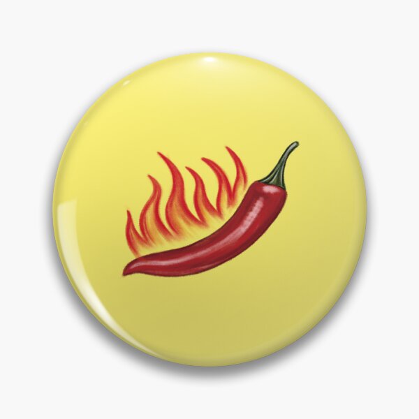 Item preview, Hot Chili Peppers with flames (Version 1) designed and sold by Scarlet Swan.