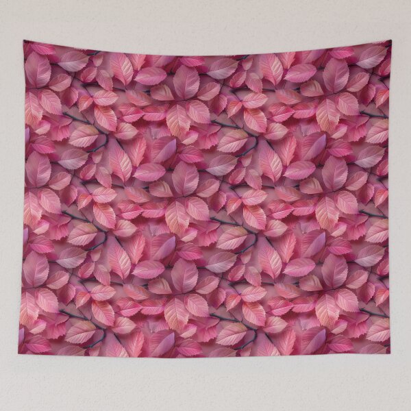 Item preview, Dense Pink Leaf and Branch Pattern designed and sold by NTGUILTY.