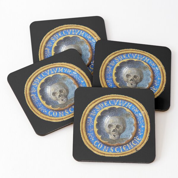 Item preview, Late Medieval Manuscript Death Skull designed and sold by Pixelchicken.