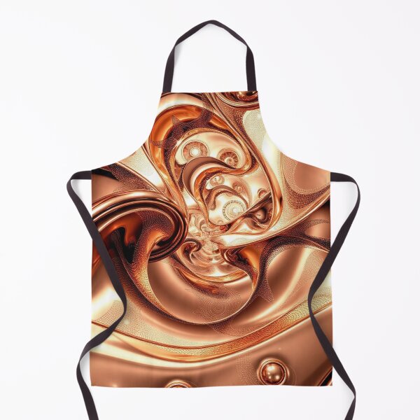 Item preview, Molten Curves – Copper Liquid Metal Abstract Art designed and sold by Harmonic_Layers.