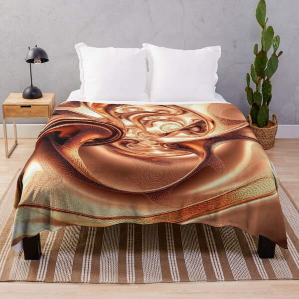 Item preview, Molten Curves – Copper Liquid Metal Abstract Art designed and sold by Harmonic_Layers.