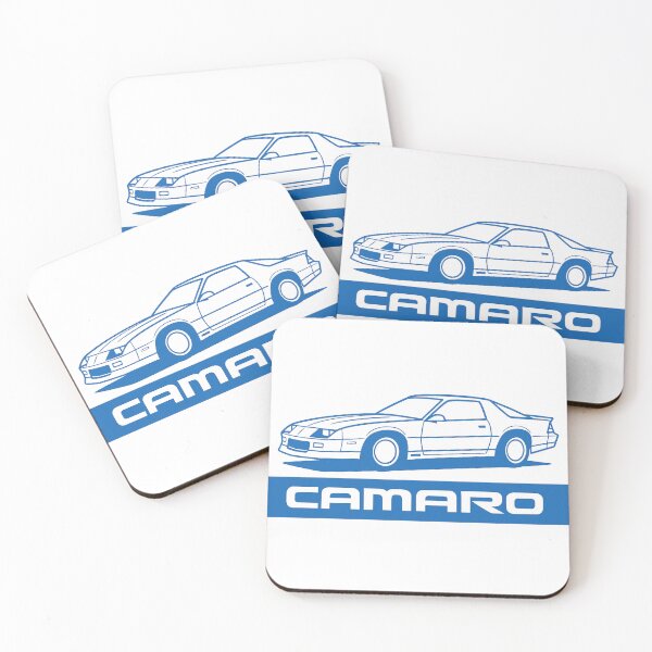 Item preview, 1988 Camaro Line Art Retro Blue Design designed and sold by TheArtOfCar.