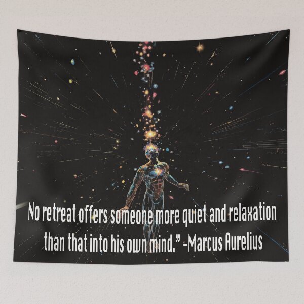 Item preview, No retreat offers someone more quiet and relaxation than that into his own mind -Marcus Aurelius designed and sold by Plumtree81.