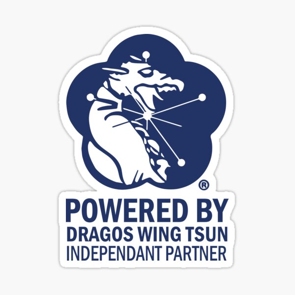 POWERED BY DRAGOS WING TSUN COLLECTION Sticker