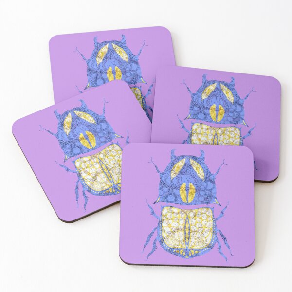 Item preview, Golden Blue Beetle designed and sold by IlustraConcreto.