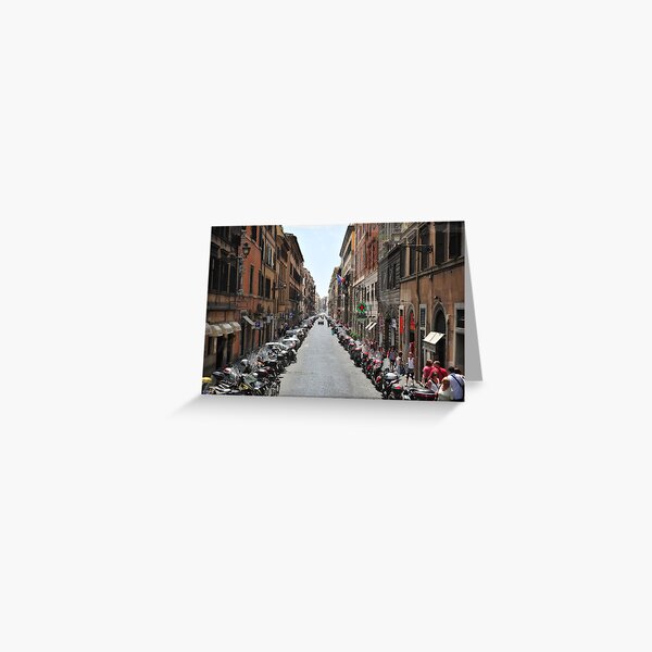 Street scene in Rome Greeting Card