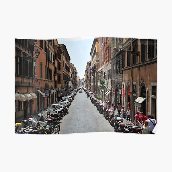 Street scene in Rome Poster