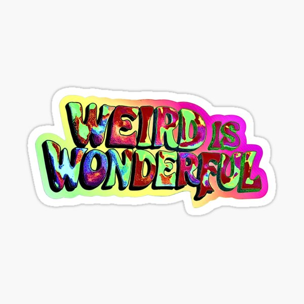 Aperçu de l'œuvre Weird Is Wonderful ~ design coloré et trippant #2 créée et vendue par BelskeDesigns.
