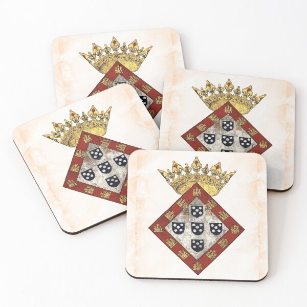 Item preview, Royal Coat of Arms Queen of Portugal Renaissance Medieval designed and sold by Pixelchicken.