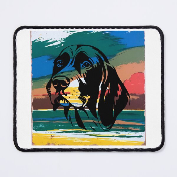Item preview, Foxhound Retro Sunset Silhouette – Vintage Dog Art for Foxhound Lovers designed and sold by Fredster1966.
