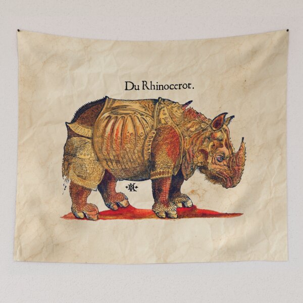 Item preview, Durer's Rhinoceros in Color designed and sold by Pixelchicken.