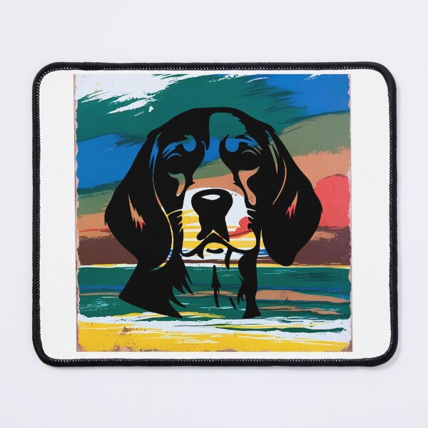 Item preview, Beagle Retro Sunset Silhouette – Vintage Beagle Dog Art for Dog Lovers designed and sold by Fredster1966.