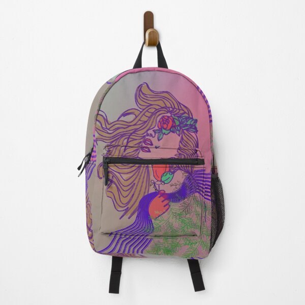 Item preview, Woman in the Wind – Abstract Illustration of Feminine Strength and Freedom designed and sold by ByMile.