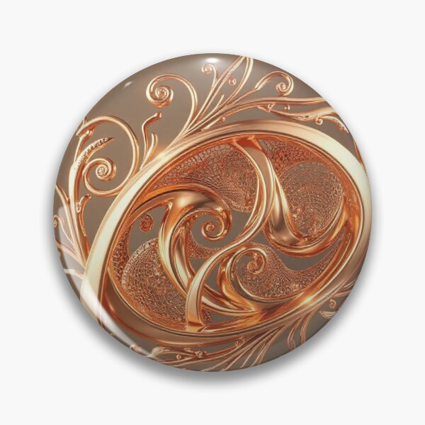 Item preview, Elegant Gold Spiral Filigree Abstract | Modern Luxury Art designed and sold by Harmonic_Layers.
