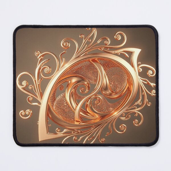 Item preview, Elegant Gold Spiral Filigree Abstract | Modern Luxury Art designed and sold by Harmonic_Layers.