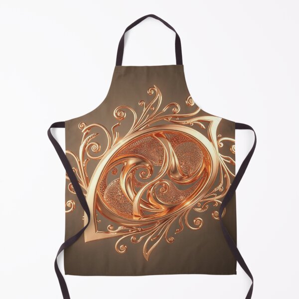 Item preview, Elegant Gold Spiral Filigree Abstract | Modern Luxury Art designed and sold by Harmonic_Layers.