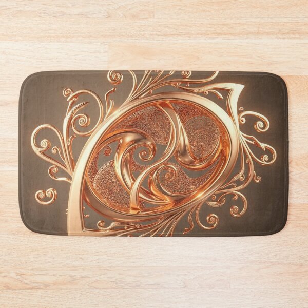 Item preview, Elegant Gold Spiral Filigree Abstract | Modern Luxury Art designed and sold by Harmonic_Layers.