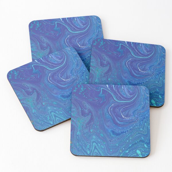 Item preview, Oceans Away 3 Vibrant Fluid Blue Abstract designed and sold by Doug  Siegel.