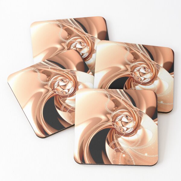 Item preview, Rose Gold Spiral Orb – Luxury Metallic Abstract Swirls designed and sold by Harmonic_Layers.